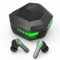 Wireless Earbuds for Kids Gaming Earphones Built-in Microphone 36H Playback Time IPX5 Waterproof Compatible for iOS and Android,Includes Charging case and 3 Sizes of Headphone Kinder.