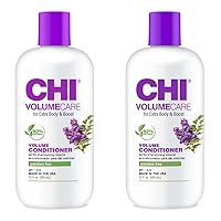 CHI VolumeCare - Volumizing Conditioner 12 fl oz - Increases Volume on Thin, Fine, or Flat Hair for Extra Body and Boost Without Weighing It Down (Pack of 2)