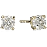 Amazon Collection IGI-Certified 18k Gold Diamond Studs