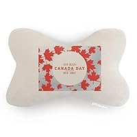 Canada Day 4th of July EST 1867 Maple Leaf Car Trim Neck Decoration Pillow Headrest Cushion Pad