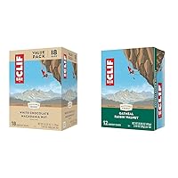CLIF BARS - Energy Bars - White Chocolate Macadamia Nut Flavor - Made with Organic Oats & Oatmeal Raisin Walnut - Made with Organic Oats - 10g Protein - Non-GMO - Plant Based