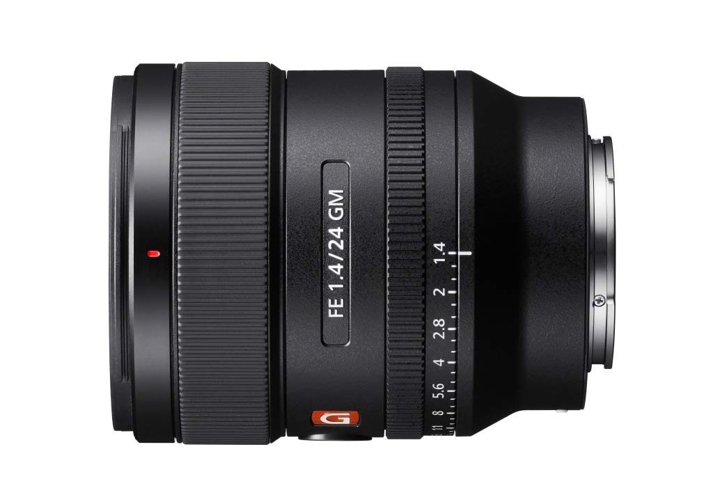 Sony E-mount FE 24mm F1.4 GM Full Frame Wide-angle Prime Lens (SEL24F14GM), Black