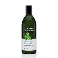 Avalon Organic Botanicals, Bath & Shower Gel, Mint, 12 oz