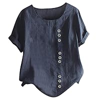 LEKODE Womens T-Shirt O-Neck Blouse Printed Tank Fashion Tops