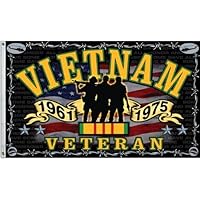 Freedom Fighter Vietnam War Veteran Indoor/Outdoor 3 X 5 FT. Flag