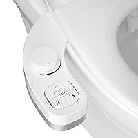 Non-Electric Bidet - Self Cleaning Dual Nozzle Fresh Water Bidet Toilet Seat Attachment