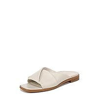 Vionic Women's Poppy Miramar Slide Comfortable Flat Sandals- Supportive Dressy Sandals Comfort Shoes That Includes a Concealed Orthotic Insole Sizes 5-12