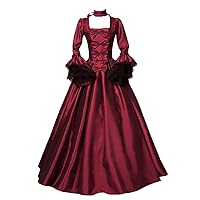 Womens Masquerade Ball Gowns Victorian Dress Plus Size Princess Queen Medieval Dresses 18Th Renaissance Dress