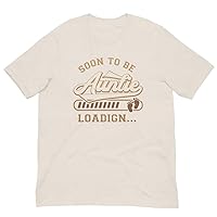 Soon to Be Auntie First Time Mom Pregnancy Announcement Vintage Style Tee Shirt