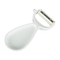 Kai KAI KITCHEN DH8007 Condiment with Grater, Peeler, Potatoes, Sprout Remover, Dishwasher Safe, White, Made in Japan