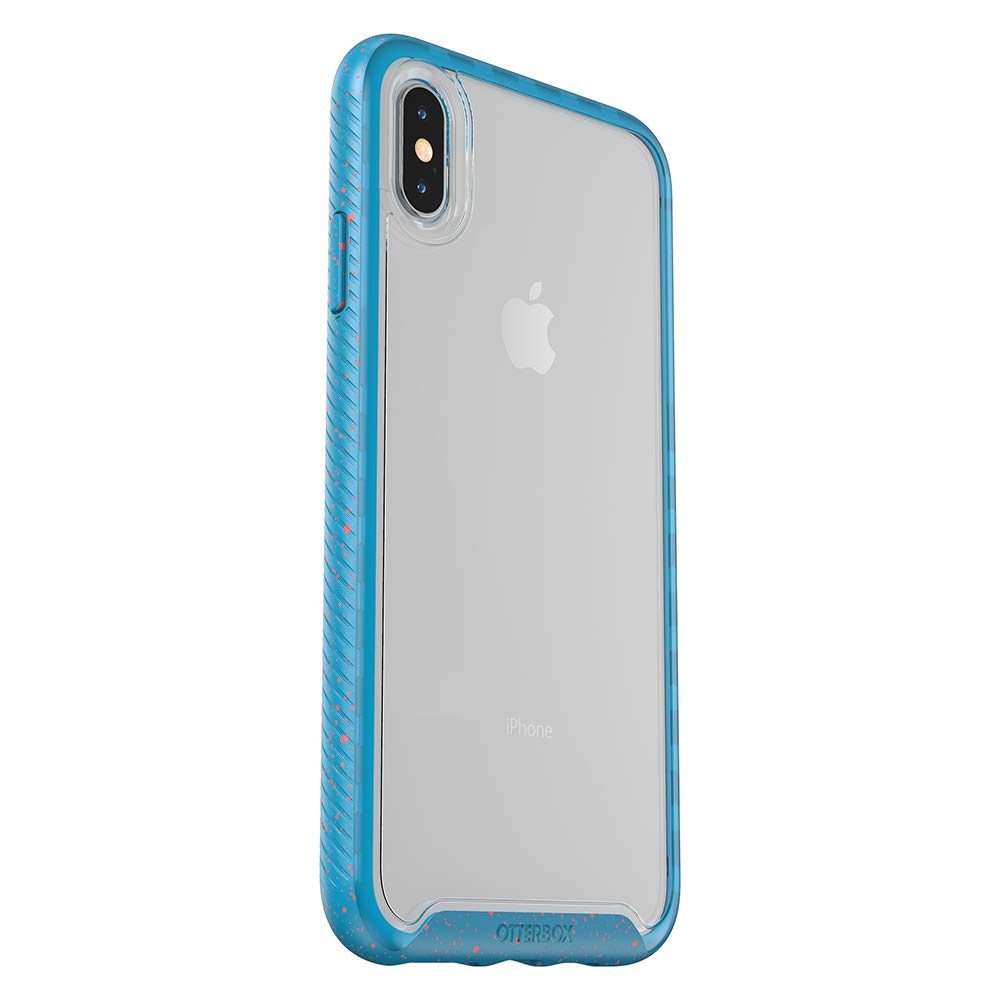 OtterBox Clear Case with Colorful Grip Edge for iPhone Xs Max - Electric Tide (Clear/Hawaiian Ocean/Mango Tango)
