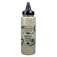 Terrapin Ridge Farms Pesto Aioli Garnishing Sauce - One 8 Ounce Squeeze Bottle