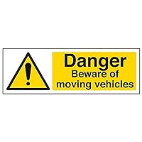 V Safety Eco Friendly Warning Vehicle- Danger Beware Of Moving Vehicles - 450 X 150mm