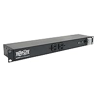 Tripp Lite 12-Outlet Rackmount PDU Isobar Surge Protector Power Strip, 15A, 3840 Joules, 15ft Cord with 5-15P Plug, 1U Rack-Mount, Lifetime Manufacturer's Warranty & $25,000 Insurance (ISOBAR12ULTRA)