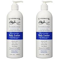 Stony Brook Body Lotion Unscented, 16 Fluid Ounce (Pack of 2)