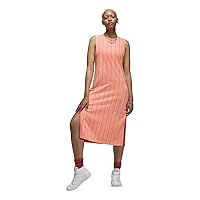 Jordan Women's (Her) itage Sleeveless Pinstriped Loose Fit Maxi Dress