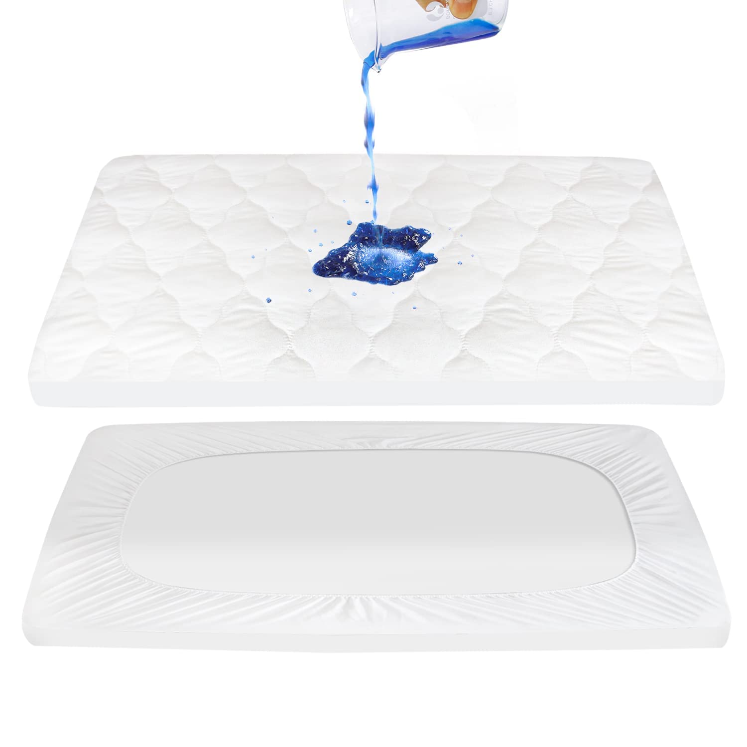 Waterproof Pack N Play Mattress Pad and 100% Cotton Pack n Play Sheets