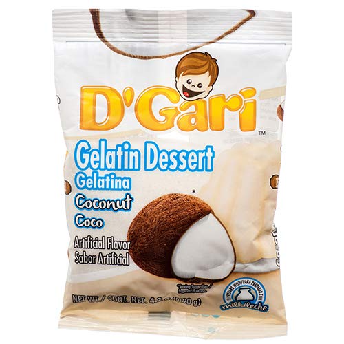 New 378149 Dgari Milk Gelatin Coconut 4.2Z (24-Pack) Snacks Cheap Wholesale Discount Bulk Snacks Snacks Pineapple