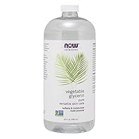 Solutions, Vegetable Glycerin, 100% Pure, Versatile Skin Care, Softening and Moisturizing, 32-Ounce