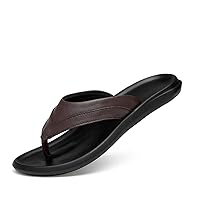 flip flop,Men's Leather Summer Shoes Leisure Slippers Flip-Flops Comfortable Footwear Soft Sandal