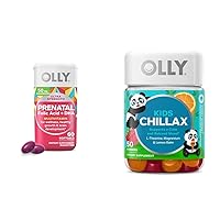 OLLY Prenatal Multivitamin Softgels and Kids Calming Gummies Bundle (60+50 Count)