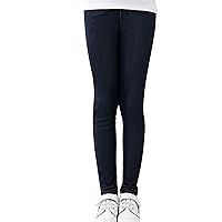 TiaoBug Kids Girls Skinny Jeans Leggings Pull On Denim Pencil Pants Elastic Waist Jeggings Denim Trousers with Pockets