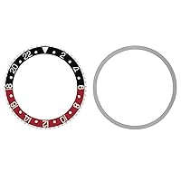 Ewatchparts BEZEL & INSERT COMPATIBLE WITH ROLEX OLD GMT 1675 16750 16753 16758 BLACK/RED COKE INSTALLED