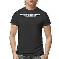 Running On Coffee and Soccer - Men's Adult Short Sleeve T-Shirt