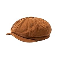 GMOIUJ Ginger Duck Tongue Cap Korean Version of Men's Retro Newsboy Octagonal Cap Painter Beret