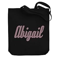 Abigail Italic Font Canvas Tote Bag 10.5