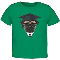 Graduation - Graduate Pug Funny Kelly Green Toddler T-Shirt