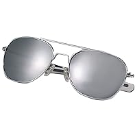 Rothco G.I. Type Aviator Sunglasses, Chrome/Mirror, 58 MM