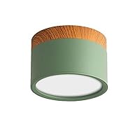 GeRRiT Downlights for Ceiling Led Home Living Room Aisle Aluminum Ceiling Lamp 12w Nordic Fittings (Color : Green, Size : Neutral Light 4000K)