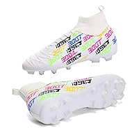 Soccer Boots Shoes for Big Boy Cleats Turf Football Shoes Breathable Lightweight Sneakers for Indoor Outdoor Competition Training(Mens,Womens)