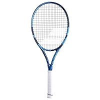 Babolat Pure Drive Team Tennis Racquet (10th Gen) - Strung with 16g White Babolat Syn Gut at Mid-Range Tension