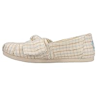 TOMS Womens Alpargata Bow Tie Slip On Flats Casual - Beige