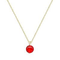 CJIAYUJEW Red Carnelian Crystal Necklace for Women Girls , Real Carnelian Healing Stone Necklace,Carnelian Pendant Women Wire Wrapped Jewelry