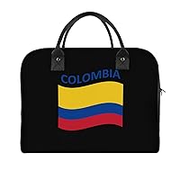 Flag of Colombia Travel Tote Bag Large Capacity Laptop Bags Beach Handbag Lightweight Crossbody Shoulder Bags for Office