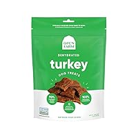 Open Farm Dehydrated Turkey Grain-Free Dog Treats, Gently Cooked Turkey Recipe with Natural Simple Ingredients and No Artificial Flavors or Preservatives, 4.5 oz
