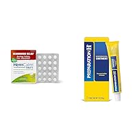 Hemorrhoid Relief Tablets 60 Count and Preparation H Hemorrhoid Ointment 1 Oz Tube Bundle