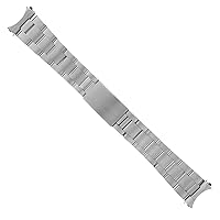Ewatchparts 19MM OYSTER WATCH BAND COMPATIBLE WITH ROLEX AIRKING 5520 5701 6500 6552 14000 14010 14010M