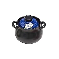Ceramic Rice Cooker with Lid,Earthenware Rice Cooker,Ceramic Casserole Cooker Home Soup Pot Open Flame Heat-Resistant Stew Soup Health Stone Pot