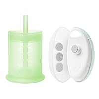 Olababy Silicone Training Cup with Straw Lid (Kiwi) + Baby Nail Trimmer Bundle