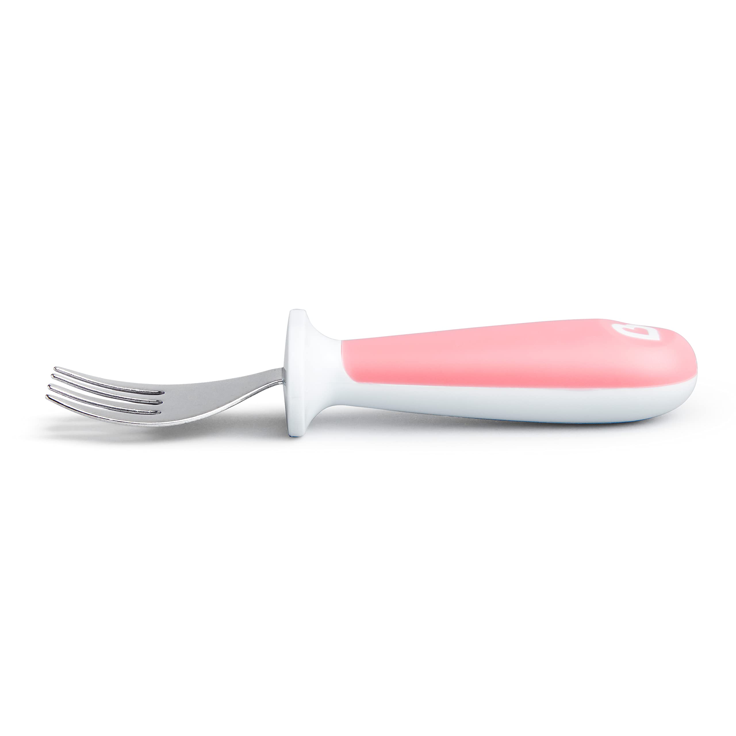 Munchkin Raise Toddler Fork and Spoon Set, 2 Pack, Pink