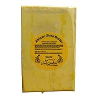 Yellow color Raw Unrefined Ghana Africa Pure 5 Pounds, yellow, Shea Butter, 80 Ounce
