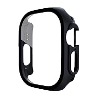 PC Case Glass for Apple Watch Ultra 49mm Series 8 SE 2022 Protector Frame Bumper Watch Cover for iWatch 8 41mm 45mm 40 44mm Case (Color : Preto, Size : IWatch 8 41mm)