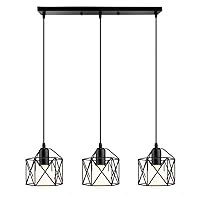 Country Chandelier Industrial Wrought Iron Creative Hanging Lamps Height Adjustable Farmhouse E27 Chandelier Lampshade Suitable for Porch Aisle Cafe Decorative Lighting Fixtures Lovely (Color :