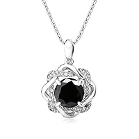 Star of David 3ct 9mm Black Moissanite Necklace For Women Solid Silver 925 Woman Pendant Certified Jewelry Accessories