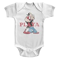 Popeye Infant Bodysuit Playa White Romper