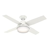 Hunter Dempsey Indoor Ceiling Fan with LED Light and Remote Control, 44